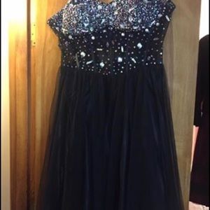 Black sequin dress